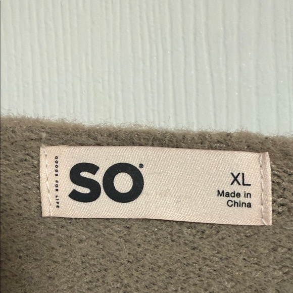 SO Taupe Hooded Pullover - Picture 2 of 3